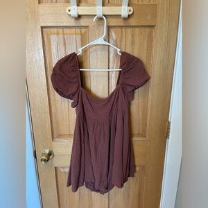 Princess Polly Romper, brown